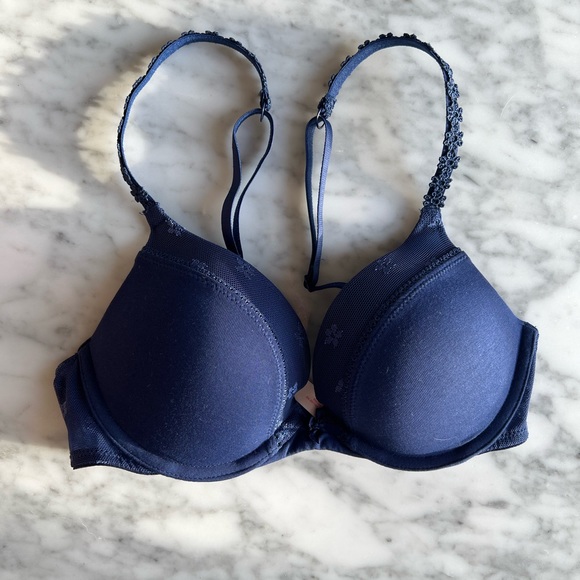 Victoria’s Secret Blue Push Up Bra Cotton - Picture 6 of 8